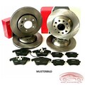 VW T4 "16" Komplett Set 4 Bremsscheiben 8 Bremsbeläge vorne hinten