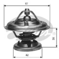 GATES Thermostat, Kühlmittel  u.a. für DAEWOO, MERCEDES-BENZ, SSANGYONG