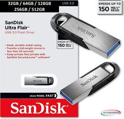 USB-Stick SanDisk Ultra Flair 16GB 32GB 64GB 128GB 256GB 512GB Flash Drive 3.0✔ Blitzversand ✔ Original ✔ mit MwSt. ✔ DE Händler