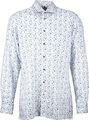 NEU! OLYMP Luxor Modern Fit Hemd Langarm Gr. 43 weiß blau gemustert