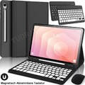 Hülle mit QWERTZ Tastatur für Samsung Galaxy Tab S11 S10 Lite 10.9 S9 FE S8 S7