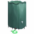 Regenwassertank Faltbar mit Hahn Regentonne Wassertank Regenwasserfass 1500L