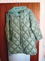 Mango Damen Jacke Daunenjacke Gr. M olivgrün leichte Steppjacke