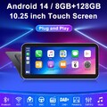 Für Audi A4/A5/B8/S4/S5 10.25" Android 14 8+128GB Autoradio GPS DSP TPMS CarPlay