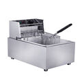 Öl-Friteuse Friteuse 6L Edelstahl 2500W Profi Küche Kaltzonen Fritteuse Fritöse