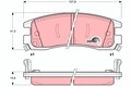 TRW GDB1309 Bremsbelagsatz, Scheibenbremse für Opel Vauxhall Chevrolet Cadillac 