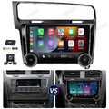Android 14 Autoradio DAB Carplay 4+64G Für VW Golf MK7 VII KAM GPS Navi WiFi RDS