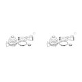 2x TOPRAN Faltenbalgsatz Antriebswelle Vorderachse für Opel Astra F CC 53_