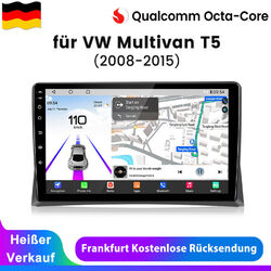 Carplay Android 13 Für VW Multivan T5 08-2015 Autoradio GPS Navi 4G BT SWC +KAM