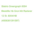 Stabilo Greengraph 6004 Bleistifte Hb Grün Mit Radierer, 12 St. 6004/HB (4006381