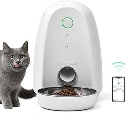 Futterautomat per App DOGNESS® mit Mikrofon für Katze Hund Futter Schale Napf