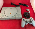 Sony PlayStation 1 PS1 SCPH-5500 mit Controller, Kabelsatz, getestet und...