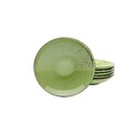 CreaTable 22051 Nature Collection Suppenteller 22 cm, grün (6er Pack)