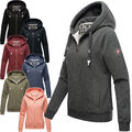 Navahoo Damen Sweatjacke Hoodie Pullover Pulli Sweater Kapuze warm B916 NEU