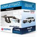 Für Audi Q3 06.2018- WESTFALIA Anhängerkupplung abnehmbar + 13polig E-Satz neu