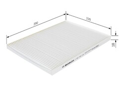 Innenraumfilter BOSCH 1 987 432 016 Partikelfilter für OPEL OMEGA V94 Caravan