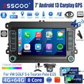 4+64G Carplay Android 13 Autoradio GPS Für VW Golf 5 6 Touran Polo 6R Tiguan EOS