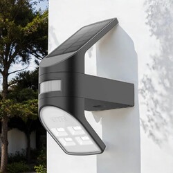 Wandlampe Solarleuchte Bewegungsmelder LED 4000K Außen Garten Haus Außenleuchte