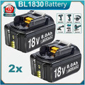 2x 18V/8,0Ah Ersatzakku für Original Makita Akku BL1860B 197422-4 BL1850 BL1830