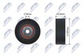 Umlenk-/Führungsrolle Keilrippenriemen NTY RNK-AU-014 64mm für VW PASSAT B5 3B3