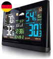 Brandson Funk Wetterstation Mit Farbdisplay - Mit Außensensor - DCF Empfangssign