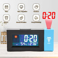 Projektionswecker Digital Alarm Clock mit Temperatur Projektion Uhr LED Tischuhr