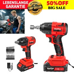 21V Akku Schlagschrauber Professional für Auto Reifenwechsel Bürstenloser 1000Nm