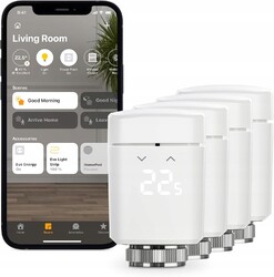 J25  Eve Thermo 3er Set Smartes Heizkörperthermostat LED-Display auto