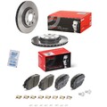 Brembo Bremsscheiben 258mm + Bremsbeläge Vorne passend für Renault Clio Logan