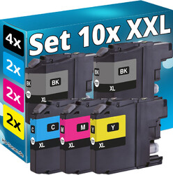 10x XL PATRONEN kompatibel BROTHER MFC-J480DW J880DW J4420DW J4620DW J4625DW