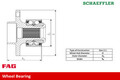FAG (713 6104 70) Radlagersatz für AUDI SEAT SKODA VW