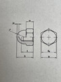 Hutmutter DIN 1587 hohe Form galvanisch verzinkt Muttern M4-M20