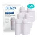 6 FilWas Wasserfilter passend für Siemens EQ3 EQ5 EQ7 EQ8 EQ9 EQ9 extraKlasse
