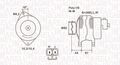 MAGNETI MARELLI Generator 063731526010 für OPEL