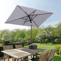 Sonnenschirm Rechteckig Balkonschirm mit Schnellöffnungs Gartenschirm UV50+