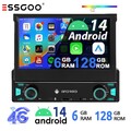 1 DIN 7 Zoll Autoradio Android 14 Ausfahrbarem Display GPS NAVI BT WIFI 6+128G