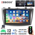 4+64G Android 13 Für Mazda 3 2010-13 Carplay Autoradio GPS Navi WIFI RDS BT +KAM