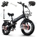 2000W Dual Motor E Mountainbike 48V Elektrofahrrad 20 Zoll Ebike Fatbike Pedelec