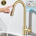 Touch Sensor Küchenarmatur Ausziehbar Brause 360° Wasserhahn Küche Mischbatterie