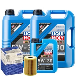 Motoröl 5W30 LIQUI MOLY Longtime High Tech 11L+MAHLE Ölfilter