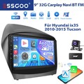 DAB+ 32GB Apple Carplay Autoradio Für Hyundai ix35 2009-2015 GPS NAVI Android 14