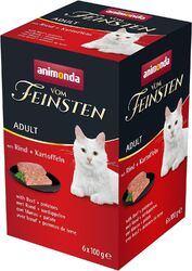 Animonda Vom Feinsten Adult Katzenfutter Rind Kartoffeln 6x100g Nassfutter NEU