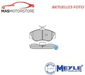 SATZ BREMSBELÄGE BREMSKLÖTZE VORNE MEYLE 025 211 3819/W A NEU OE QUALITÄT