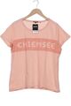 CHIEMSEE T-Shirt Damen Shirt Kurzärmliges Oberteil Gr. L Baumwolle Pink #ci52egc