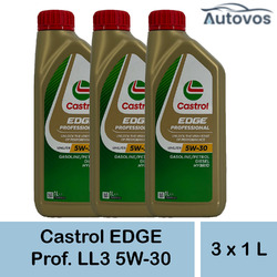 Castrol Edge Professional Longlife iii 5w30 3 x 1 Liter LL3 VW 504 00 507 00 