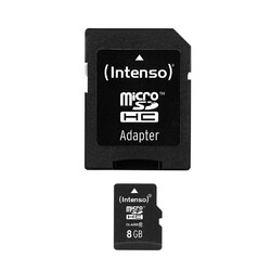 Intenso Micro SDHC Card 8 GB class 10 #1907362