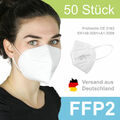 50 x FFP2 Maske 5-lagig Atemschutz Mundschutz zertifiziert CE 2163 