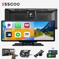 10" Autoradio Apple Carplay Android Auto FM Bluetooth Tragbarer Dashcam Monitor