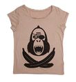 King Kong Pirate Shirt Woman beige Gr. L T-Shirt, BMX Shirt