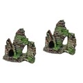 Set of 2 Aquarium-deko Fischtankdekorationen Für Die Aquarienlandschaft